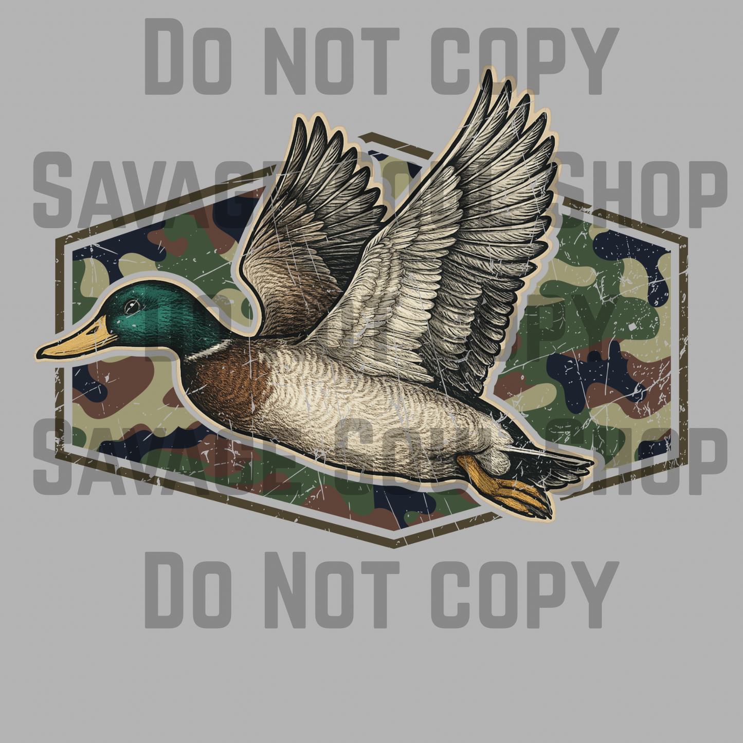 Men’s Camo Duck Transfer