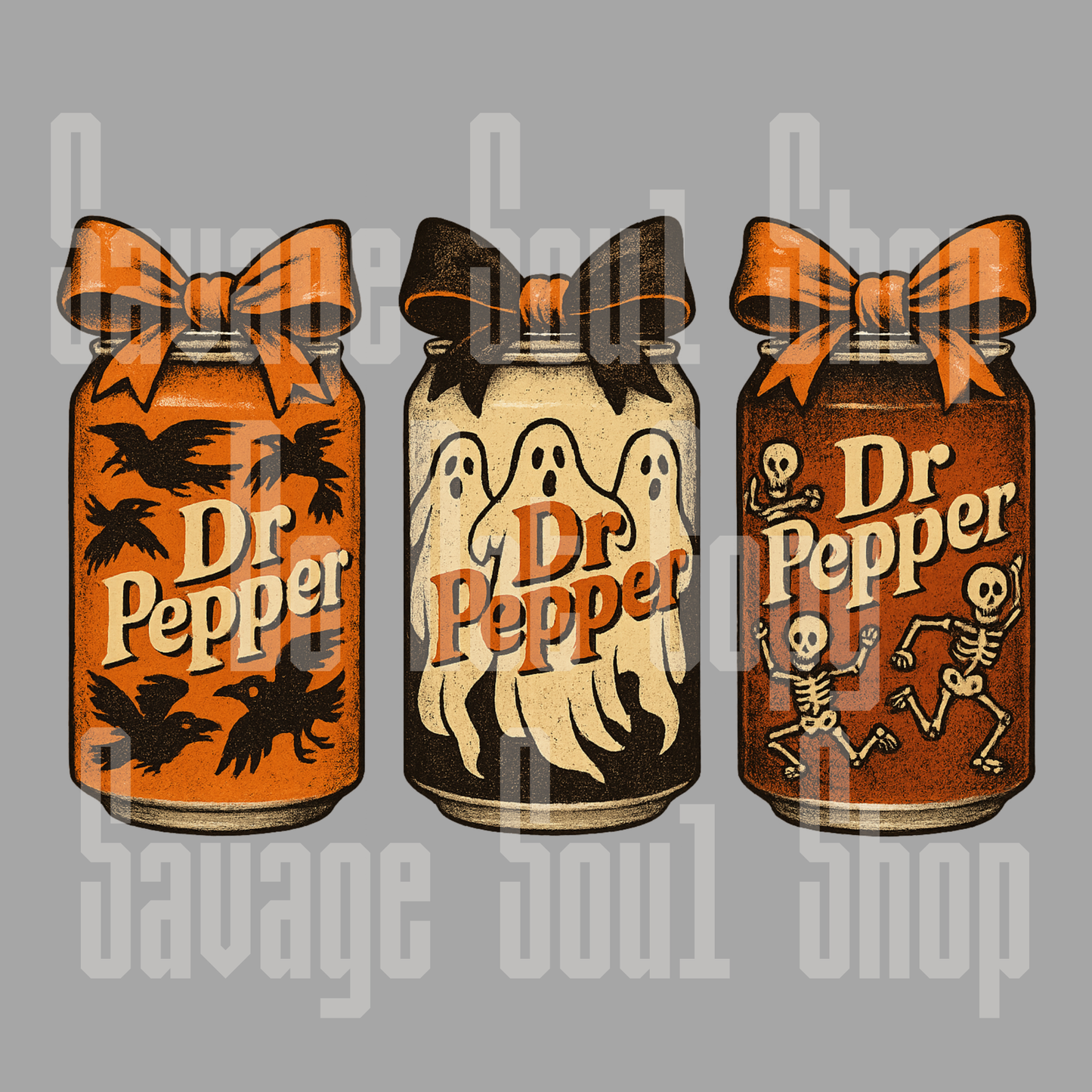 Halloween Dr. Pepper DTF Transfer