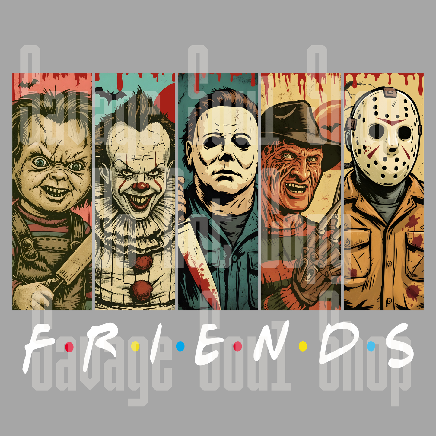 friends (horror) DTF Transfer