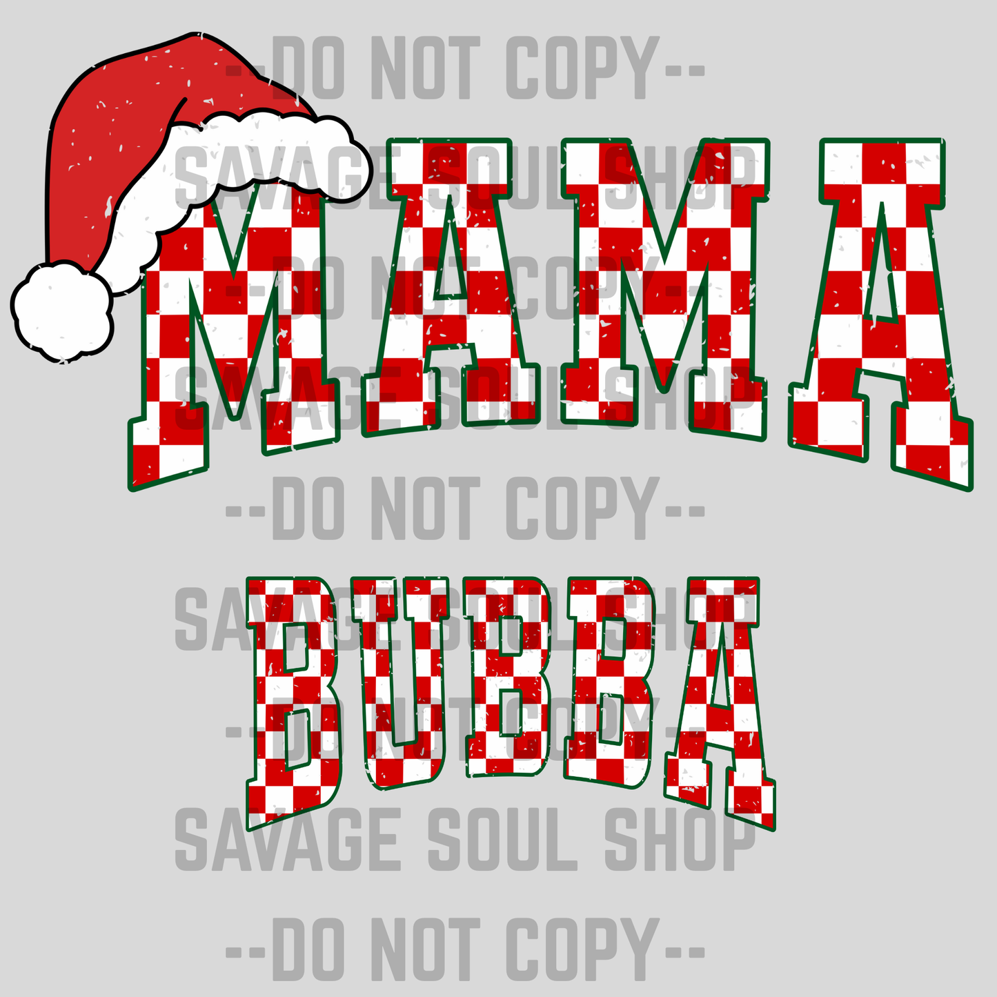 Mama/Bubba Christmas Set Transfer