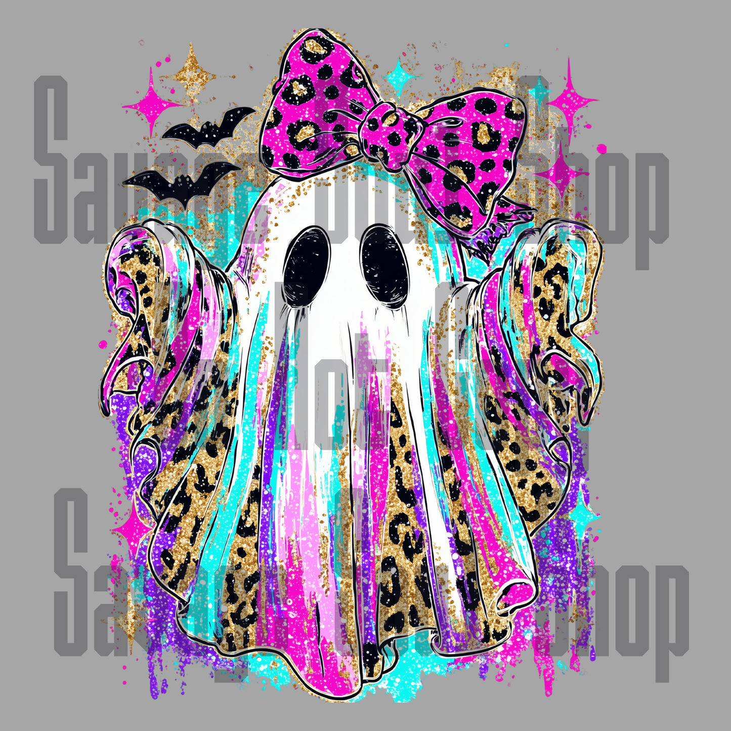 Glitter Girl Ghost Transfer