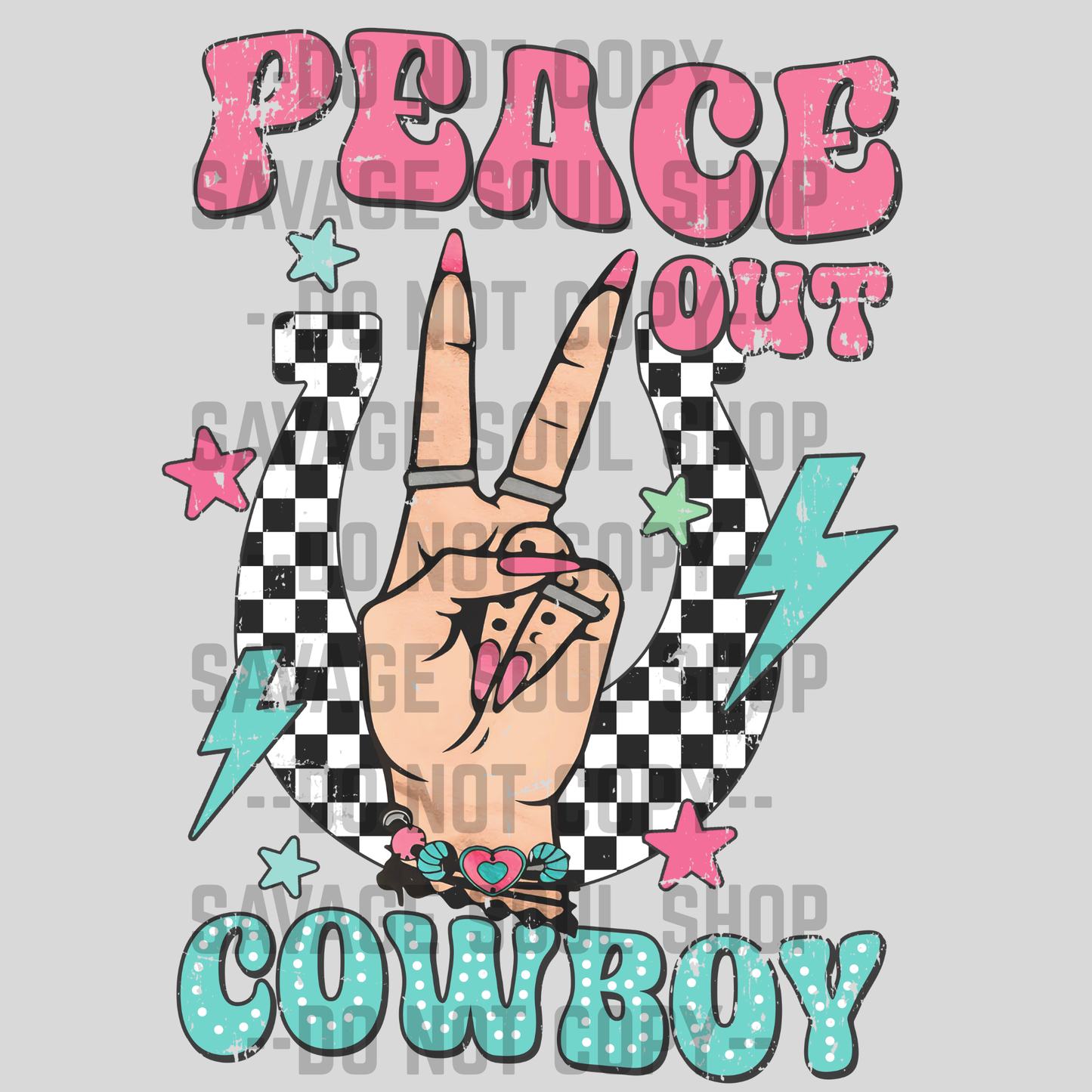 Peace Out Cowboy Transfer