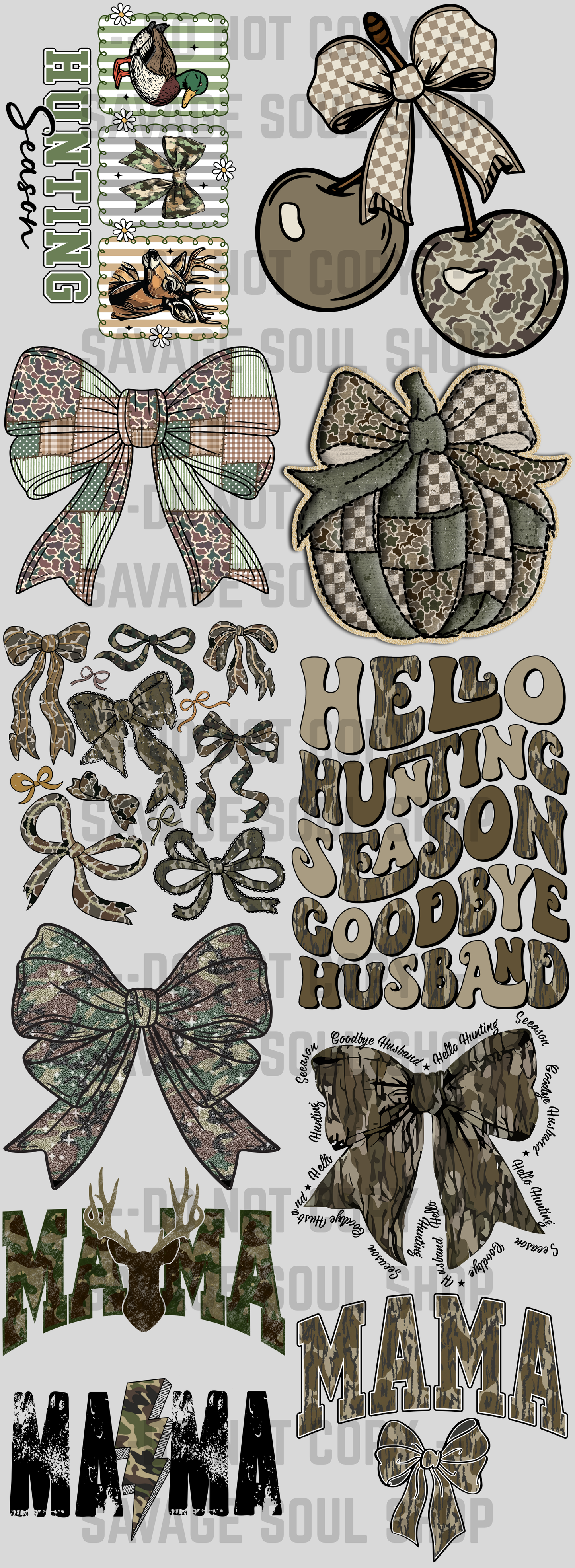 Camo Pre-Made Gang Sheet