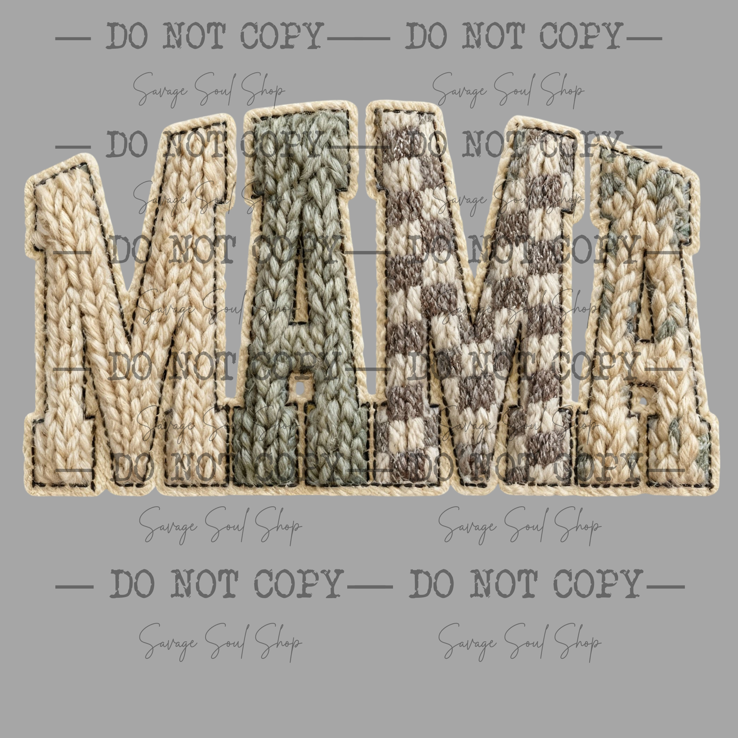 Sweater Yarn Mama Transfer