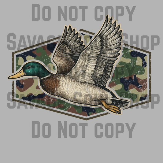 Men’s Camo Duck Transfer