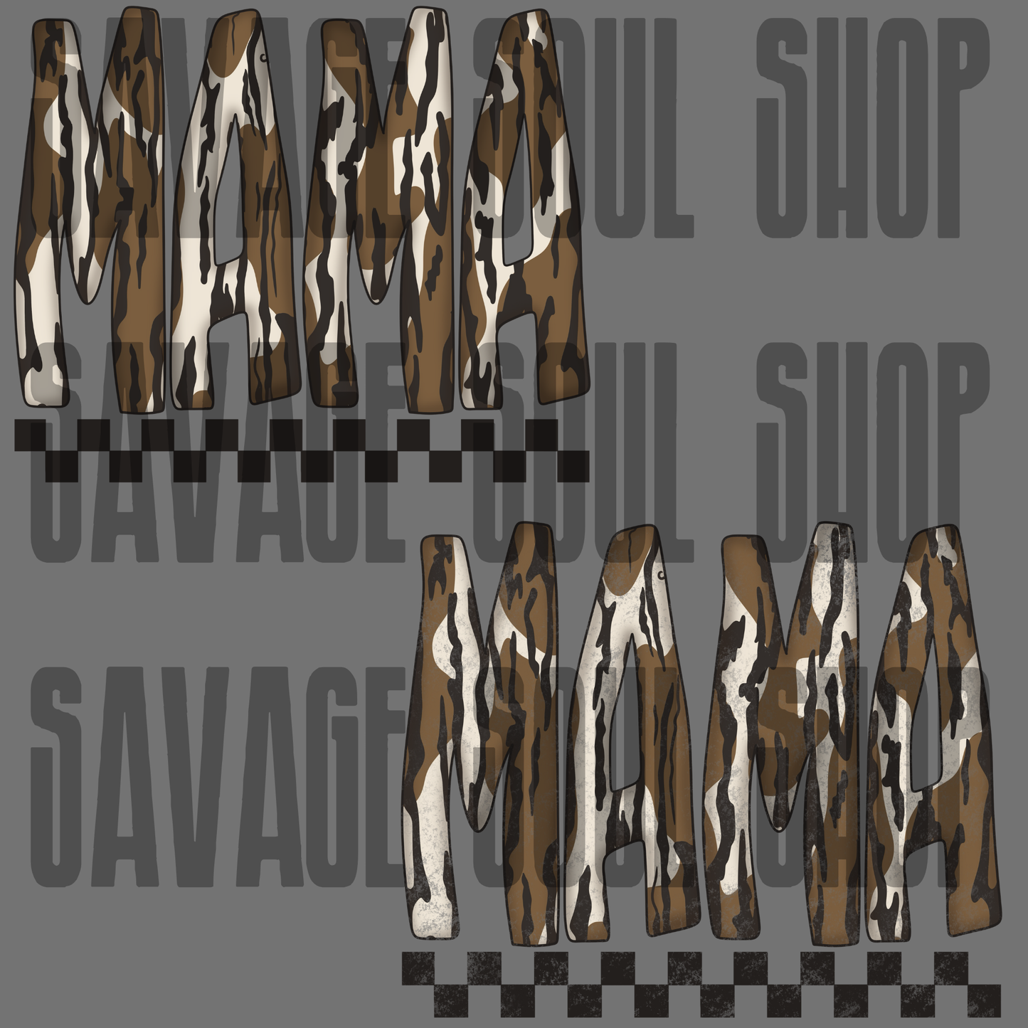 Camo Mama DTF Transfer