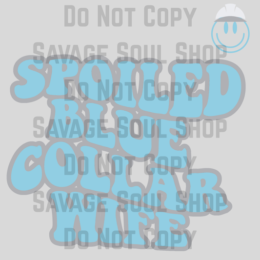 Blue Collor Wife Transfer