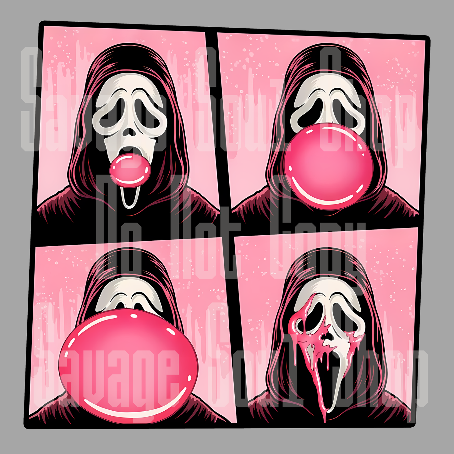 Bubble Gum Scream DTF Transfer