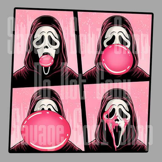 Bubble Gum Scream DTF Transfer