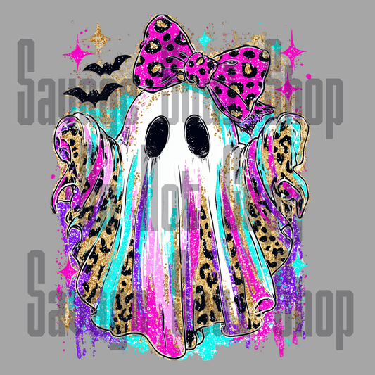 Glitter Girl Ghost Transfer