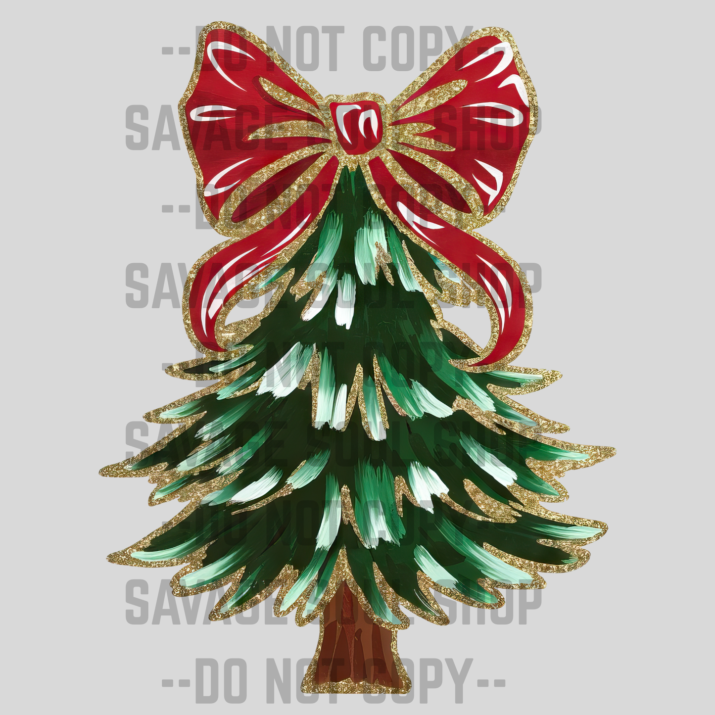 Brush Green Tree Transfer