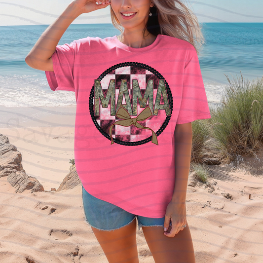 Comfort Color Camo Mama TShirt