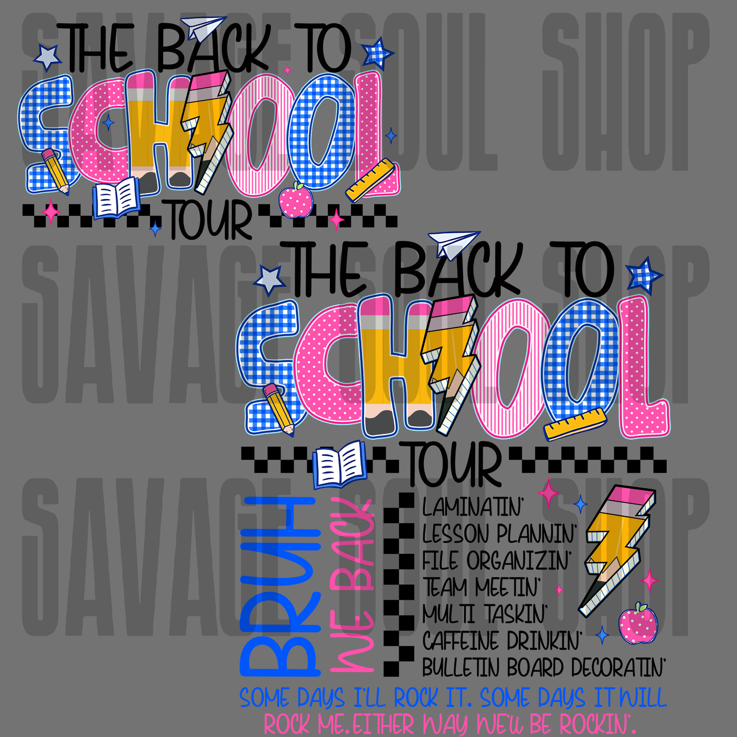 Back To School Tour DTF Transfer