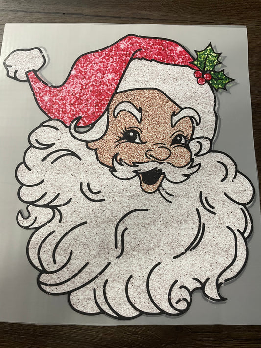 Sparkly Santa Transfer