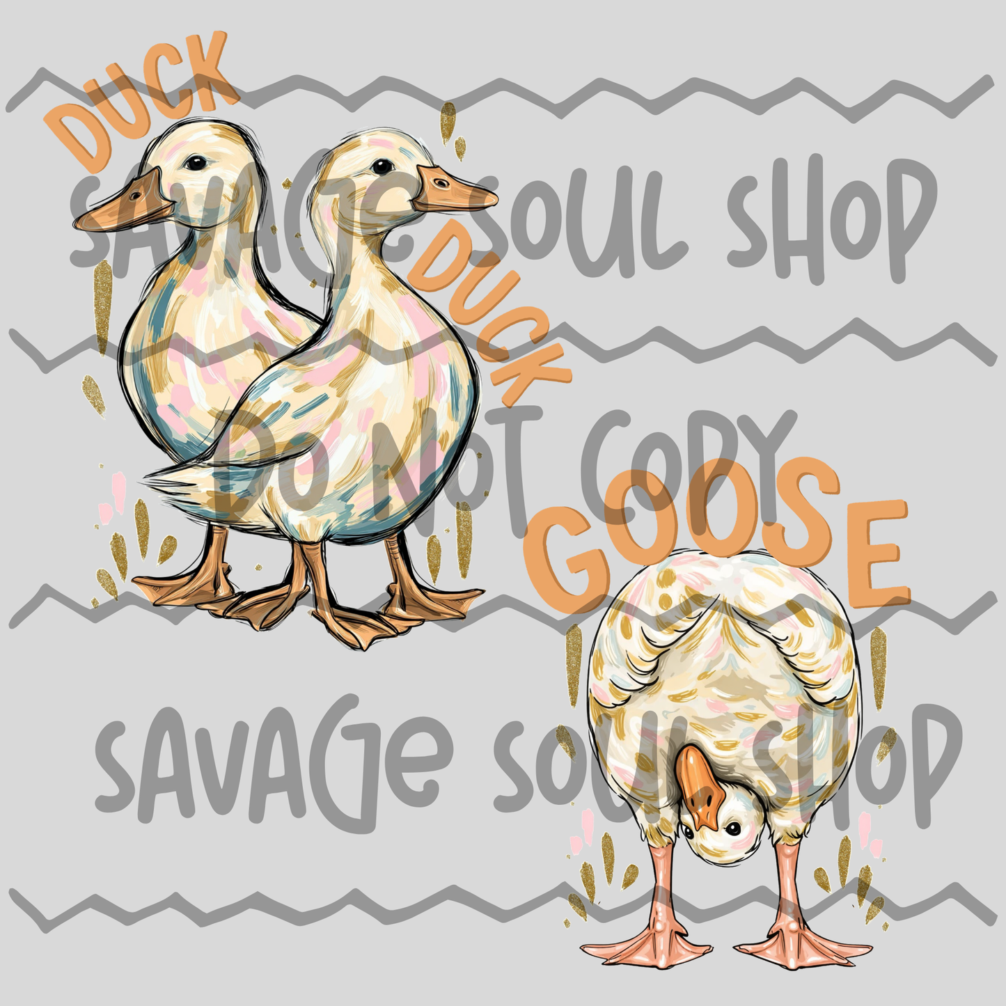 Duck Duck Goose DTF Transfer