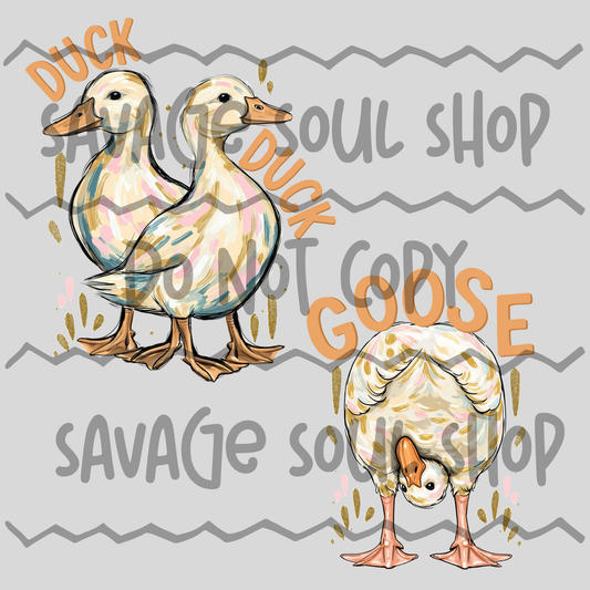 Duck Duck Goose DTF Transfer