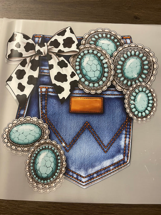 Turquoise Pocket Transfer