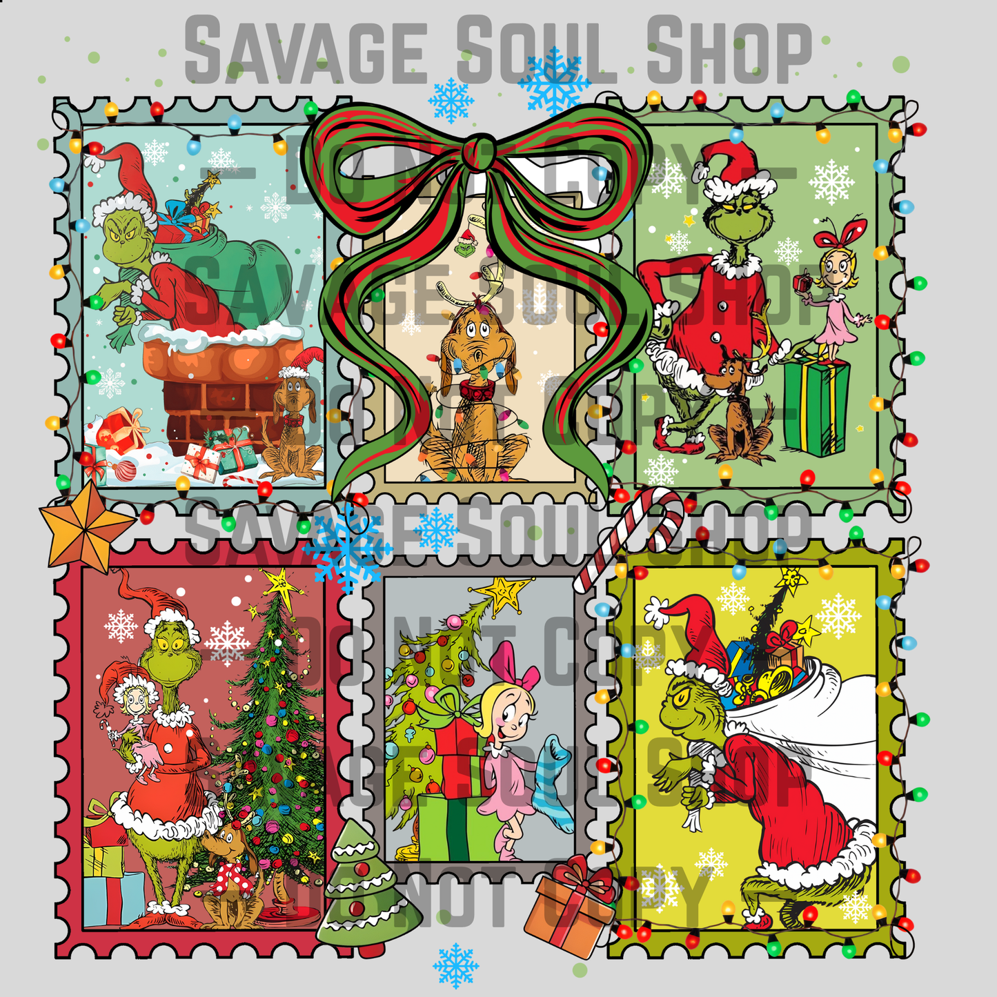 Grinch Stamp Transfer