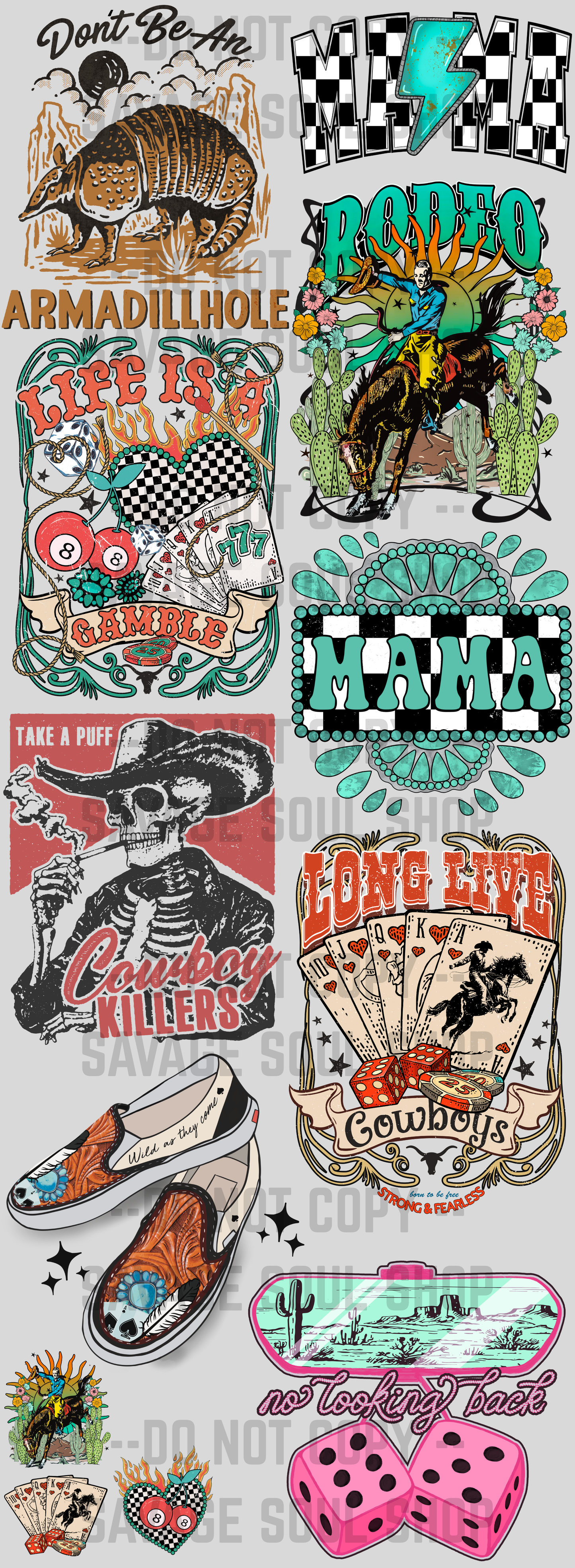 Western Pre-Made Gang Sheet