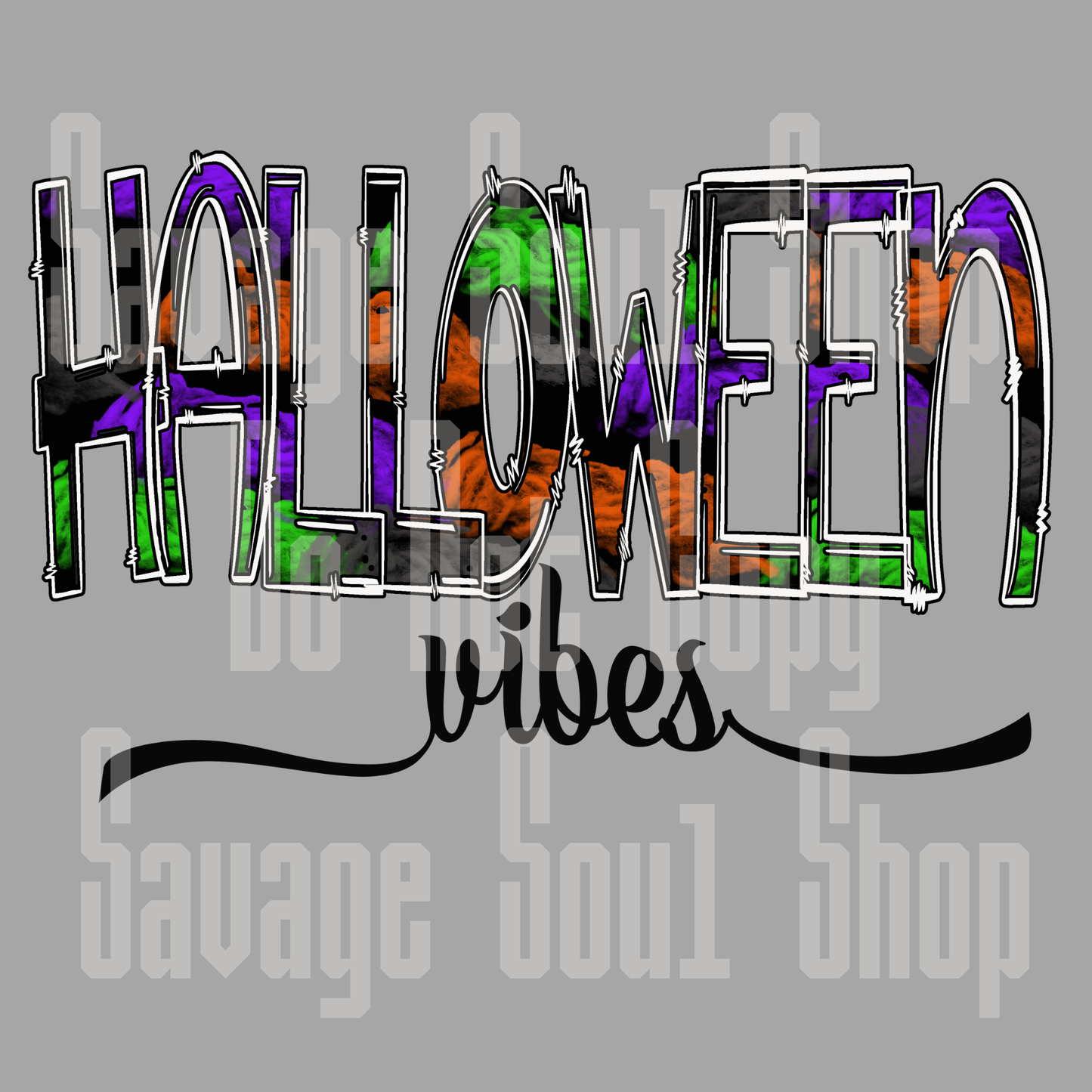 Halloween Vibes DTF Transfer