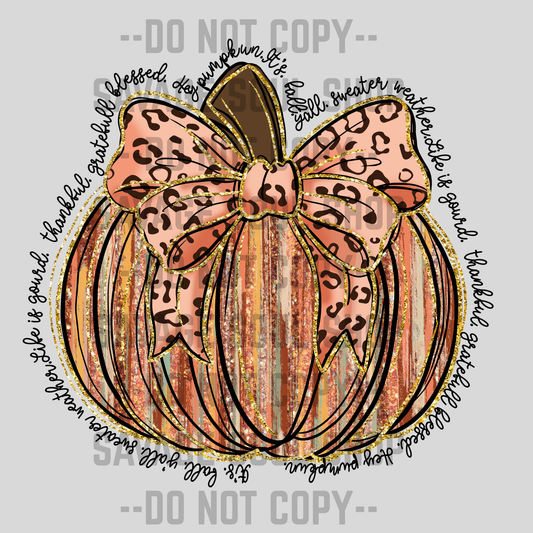 Brush Fall Pumpkin Transfer