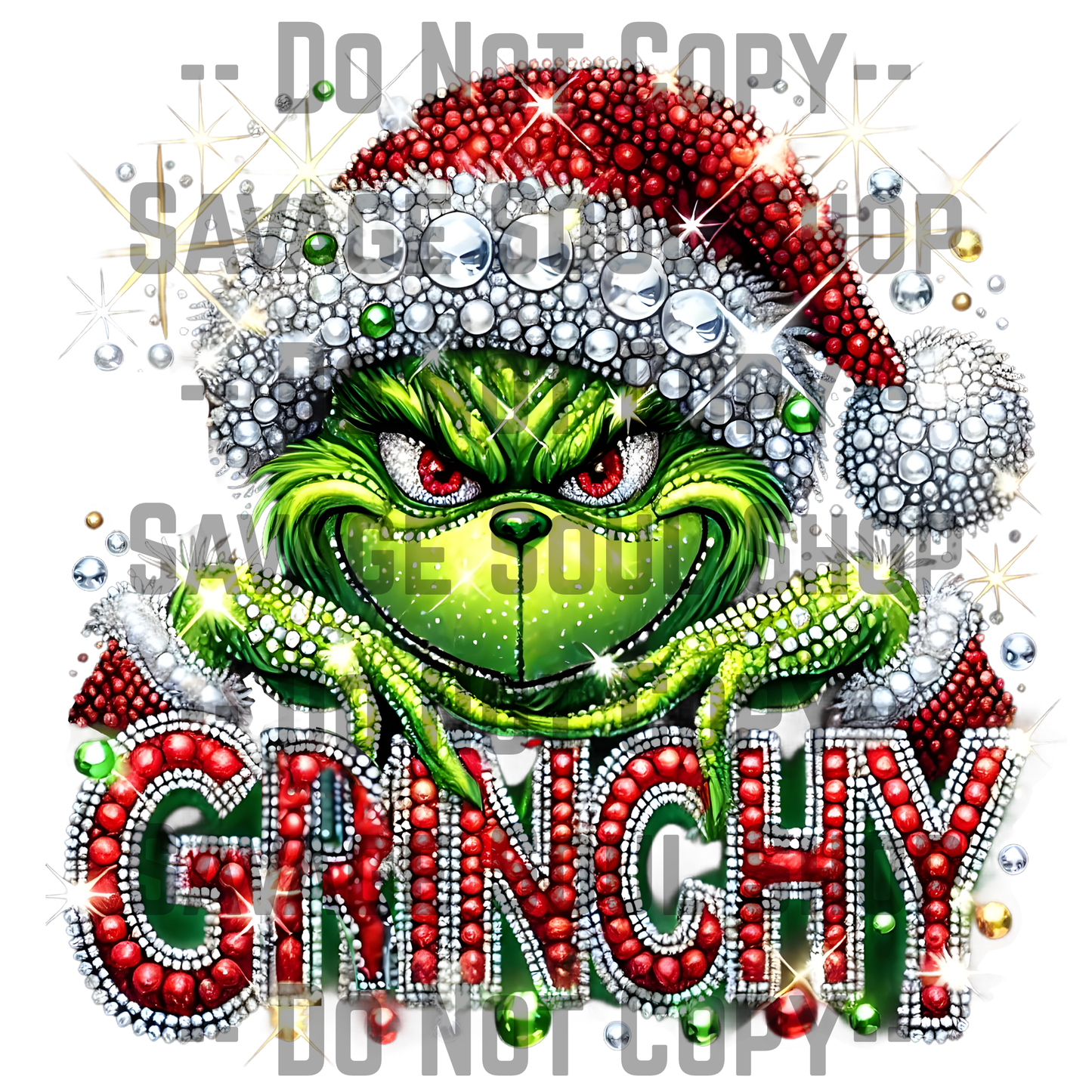 Grinchy Sparkle Transfer