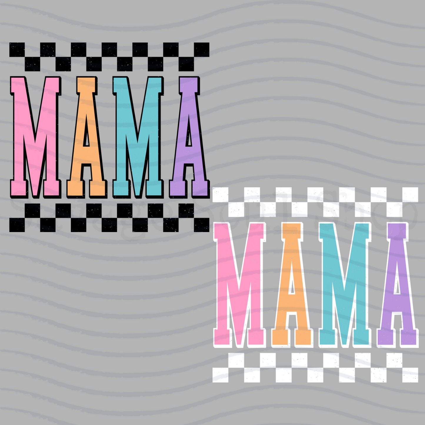 Mama Prep Checkered transfer