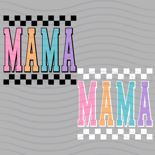 Mama Prep Checkered transfer